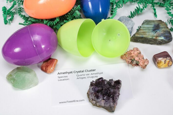 Mineral & Crystal Filled Easter Eggs! - 6 Pack - Photo 1